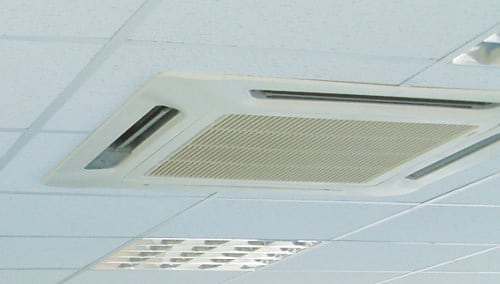 ceiling mounted air con heat pumps