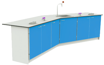 Wing 1 school furniture configuration for science classrooms