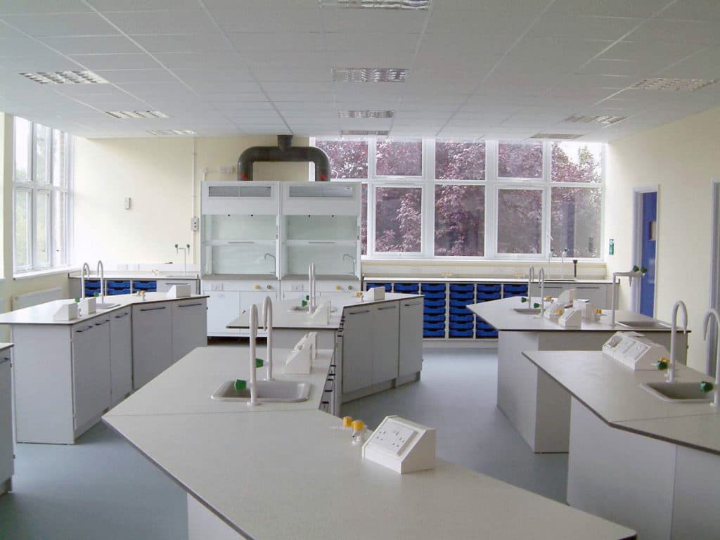 fixed lab fume cupboard for schools