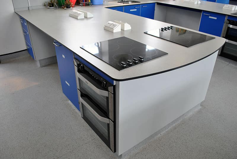 ovens and hobs on trespa worktop