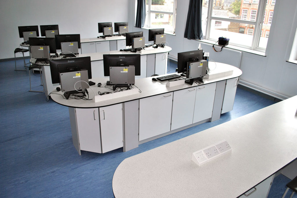 OCTAGONAL SHAPED ICT DESK