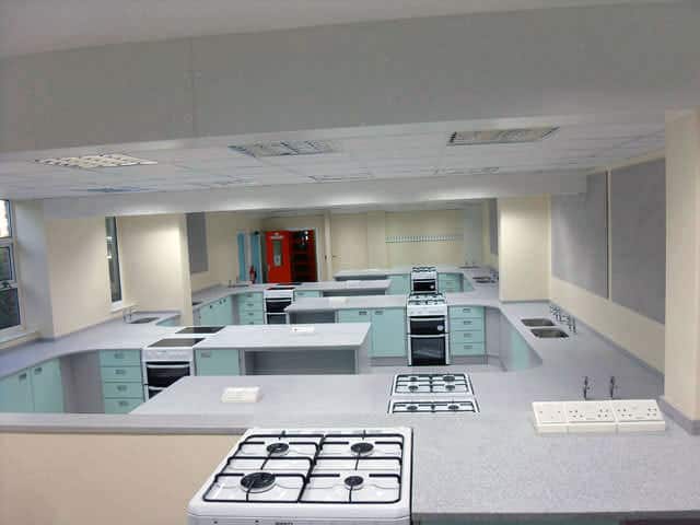 food technology teaching classroom installation by interfocus