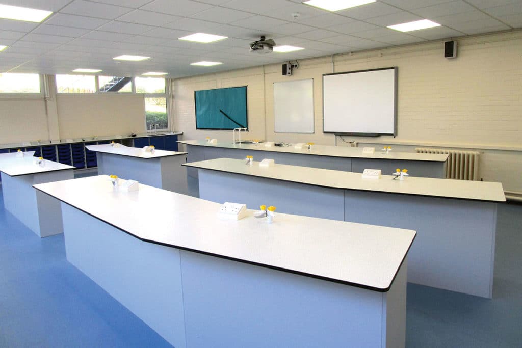 wing style school laboratory furniture