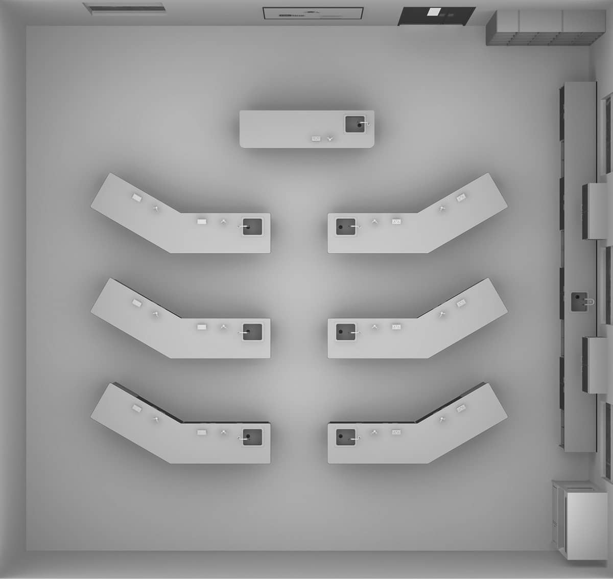 wings layout plan view science classroom furniture